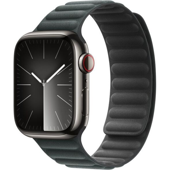 Apple Pasek karbowany magnetyczny w kolorze wiecznej zieleni do koperty 41 mm - rozmiar M/L