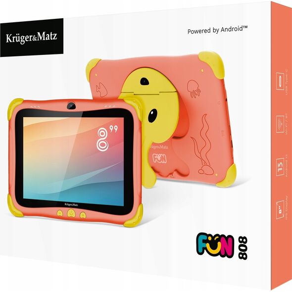 Tablet Kruger&Matz Tablet dla dzieci FUN 808 Czerwony