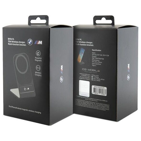Ładowarka BMW BMW ład. indukcyjna BMDCSMADGPK 15W czarny/black M Edition MagSafe