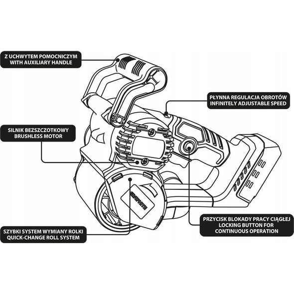 Graphite Satyniarka akumulatorowa Energy+ 18V