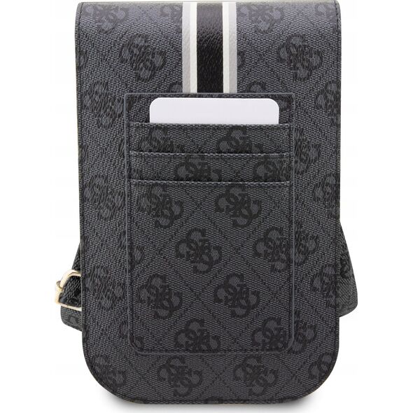 Guess Guess 4G Stripes - Torebka crossbody na telefon (czarny)