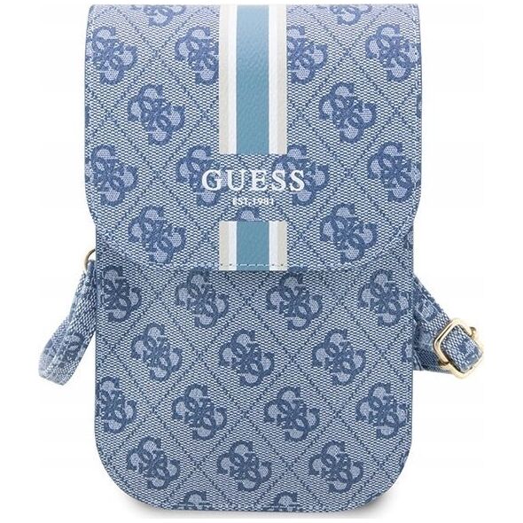 Guess Guess 4G Stripes - Torebka crossbody na telefon (niebieski)