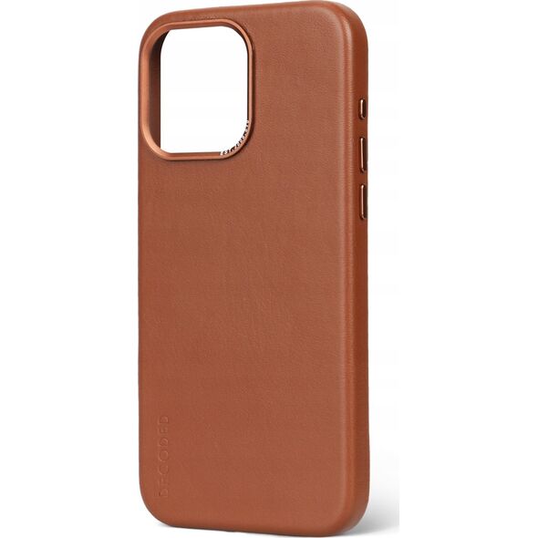 Decoded Etui Decoded Leather Case skórzane z MagSafe do iPhone 15 Pro - brązowe