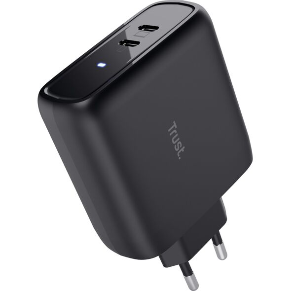 Ładowarka Trust TRUST nabíječka MAXO 65W, 2x USB-C, černá