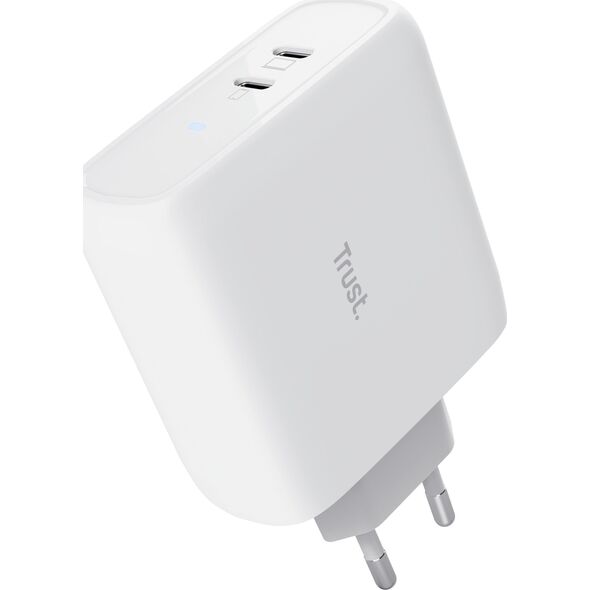 Ładowarka Trust TRUST nabíječka MAXO 65W, 2x USB-C, bílá