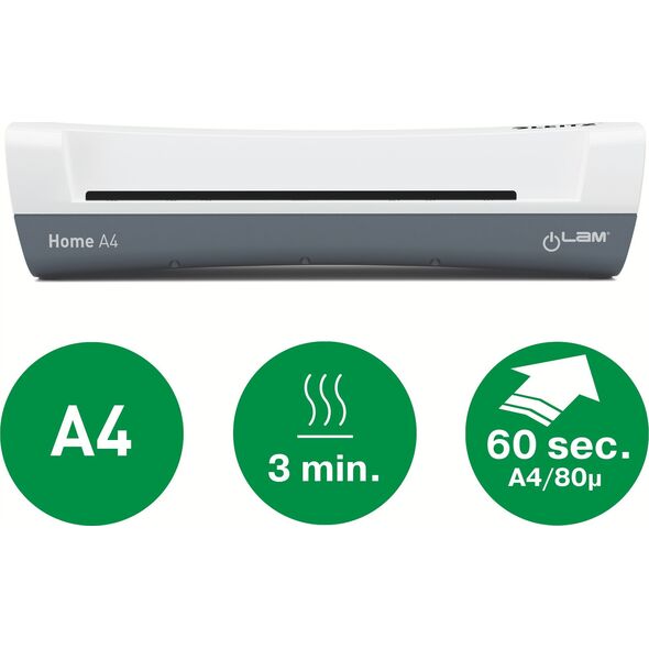 Laminator Leitz Lamineringsmaskine iLAM Home A4 hvid