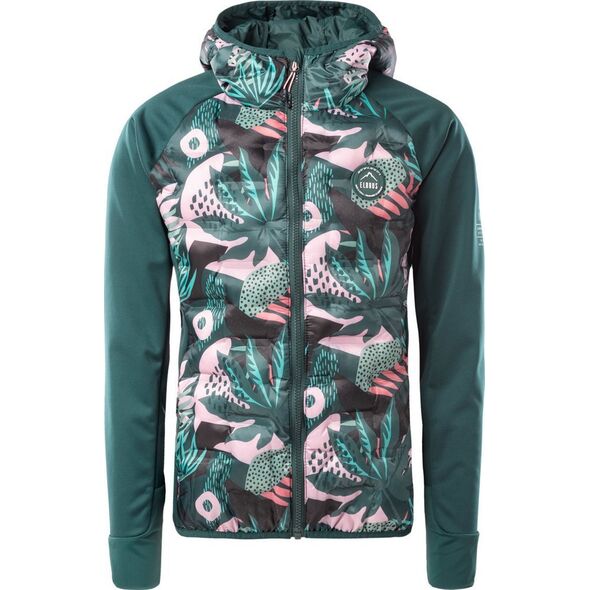 Elbrus Dziecięca kurtka przejściowa softshell z ociepleniem pikowana Elbrus Emini Tg zielona rozmiar 152