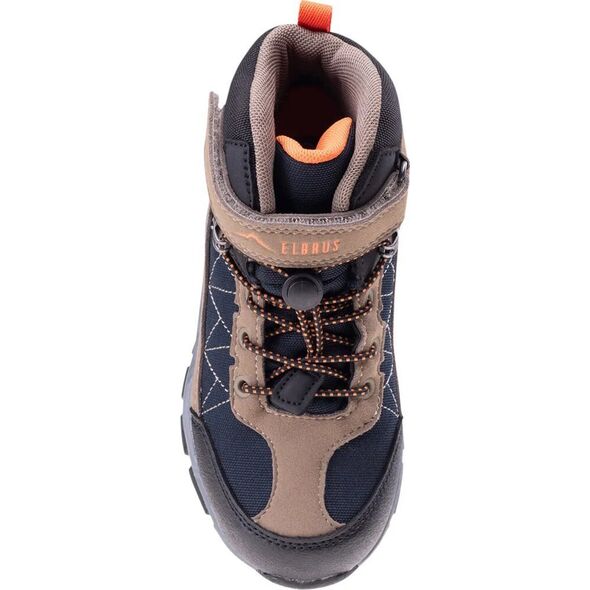 Elbrus Dziecięce buty Elbrus Alven Mid Wp Jr black/navy/brown/orange rozmiar 30