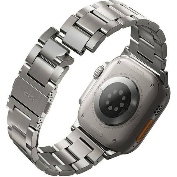 Uniq UNIQ pasek Osta Apple Watch 42/44/45/ 49mm Series 1/2/3/4/5/6/7/8/9/SE/SE2/Ultra/Ultra 2 Stainless Steel srebrny/titanium silver