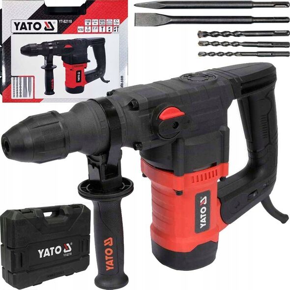 Młotowiertarka Yato MÅOT SDS+ 1100W, 3 FUNKCJE + WIERTÅA I DÅUTA