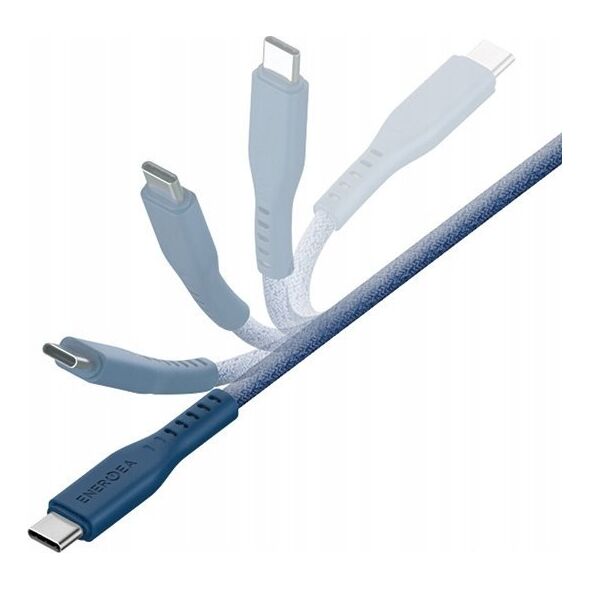 Kabel USB Energea USB-C - Lightning 1.5 m Niebieski