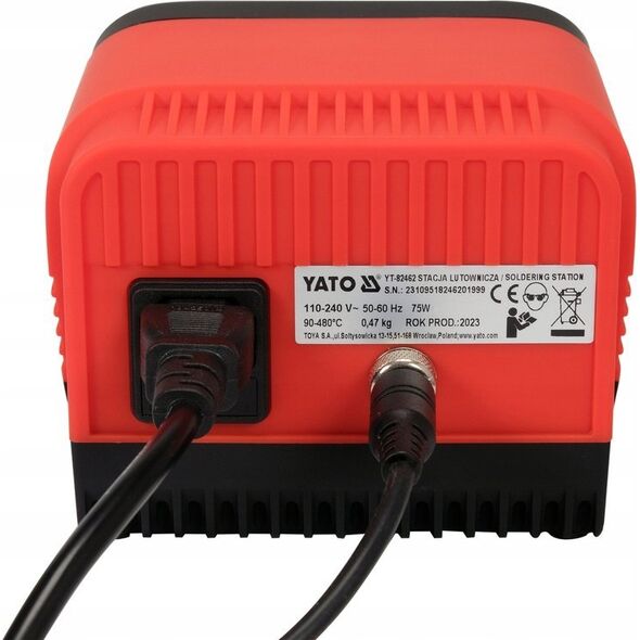 Yato STACJA LUTOWNICZA CYFROWA 75W TYP GROT, WYÅWIETLACZ LCD
