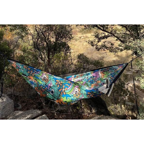 Eno DoubleNest Print, Nature Talk/ Black