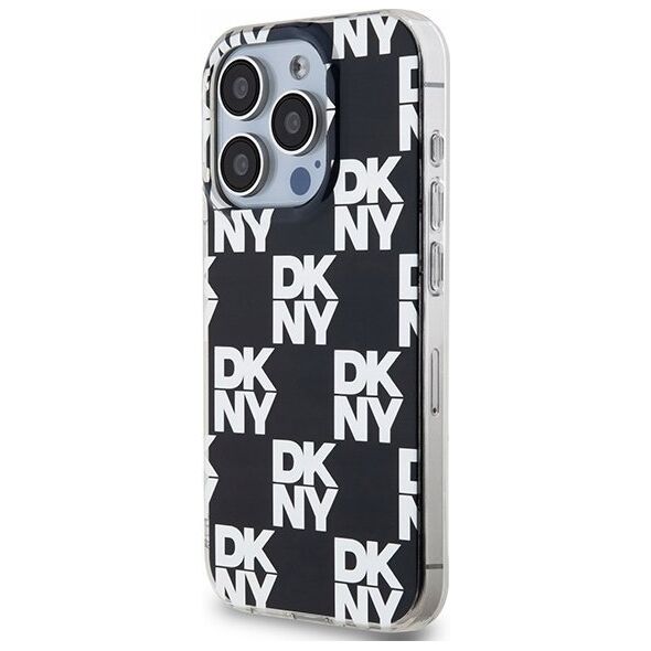 DKNY DKNY DKHCP15LHDLCEK iPhone 15 Pro 6.1" czarny/black hardcase IML Checkered Mono Pattern