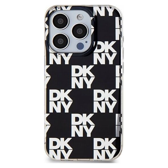 DKNY DKNY DKHCP15LHDLCEK iPhone 15 Pro 6.1" czarny/black hardcase IML Checkered Mono Pattern