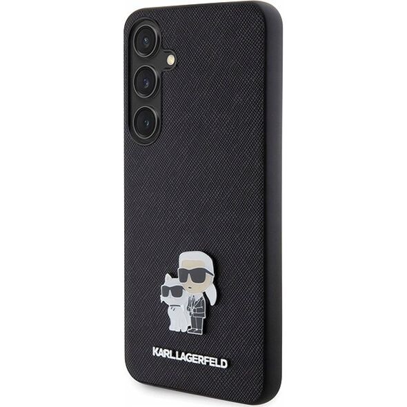 Karl Lagerfeld KARL LAGERFELD SAM S24+ SAFFIANO KC PIN KLHCS24MPSAKCMPK BLACK