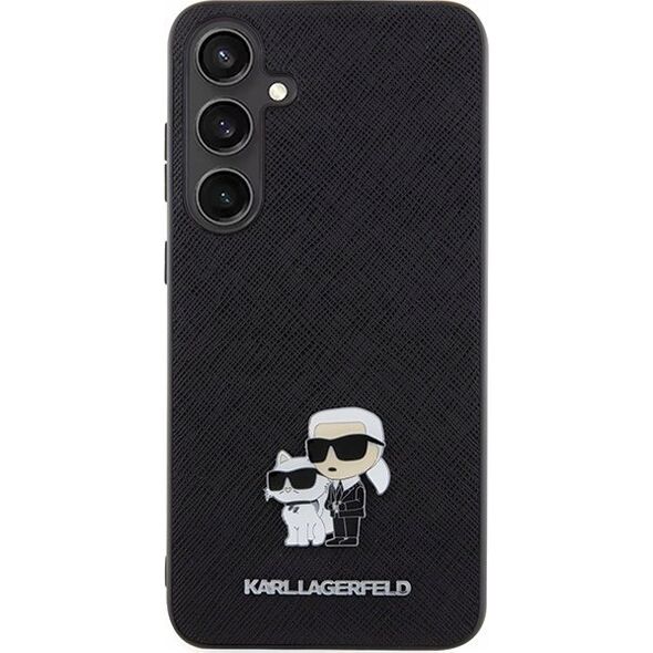 Karl Lagerfeld KARL LAGERFELD SAM S24+ SAFFIANO KC PIN KLHCS24MPSAKCMPK BLACK