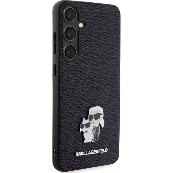 Karl Lagerfeld KARL LAGERFELD SAM S24+ SAFFIANO KC PIN KLHCS24MPSAKCMPK BLACK
