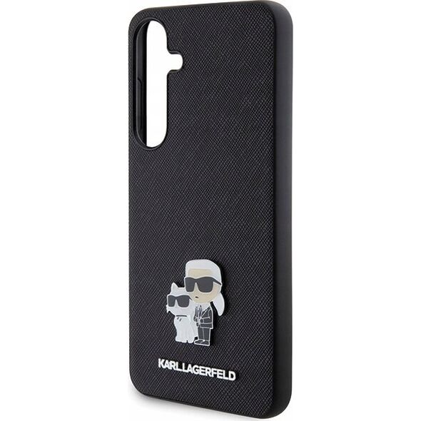 Karl Lagerfeld KARL LAGERFELD SAM S24+ SAFFIANO KC PIN KLHCS24MPSAKCMPK BLACK