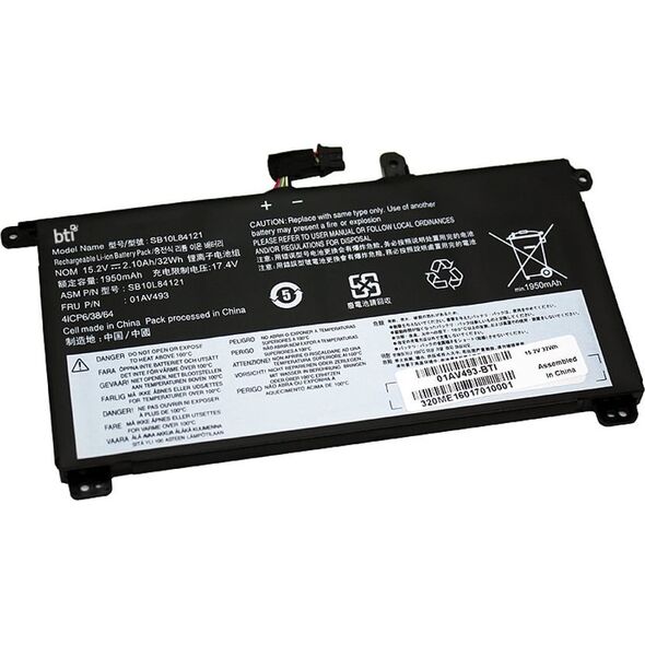 Bateria BTI BTI BATT LENOVO Thinkpad T570 T580 P51S P52S Bateria