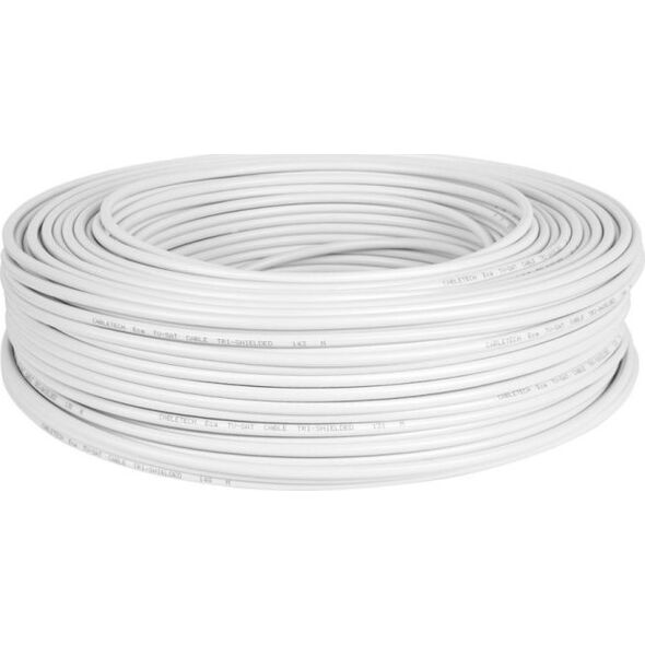 Cabletech Kabel CABLETECH TV-SAT CU + podwójny ekran 150m/k.