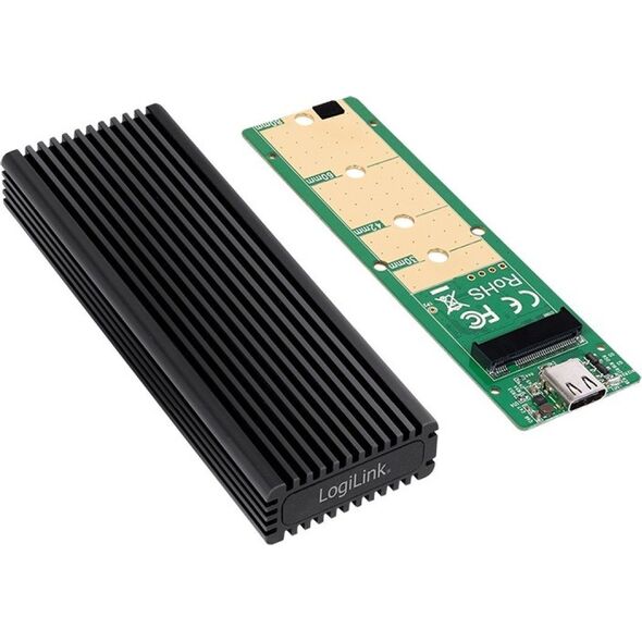 LogiLink LogiLink Geh.  (M.2 PCIe NVMe) USB 3.2 Black  ALU