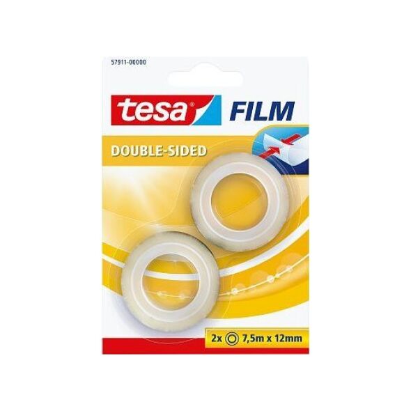Tesa tesafilm Rolle 7,5m 12mm doppelseitig Blister           2St.