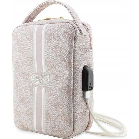 Guess Guess 4G Printed Stripes Travel Universal Bag - Organizer na akcesoria (Różowy)
