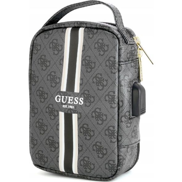 Guess Guess 4G Printed Stripes Travel Universal Bag - Organizer na akcesoria (Czarny)
