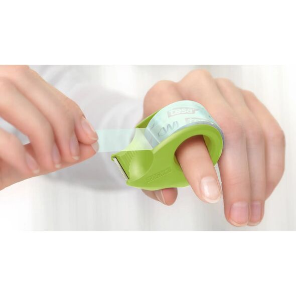 Tesa tesa ECO & CRYSTAL, 2 Rollen 10mX19mm Blister,mit  Abroller