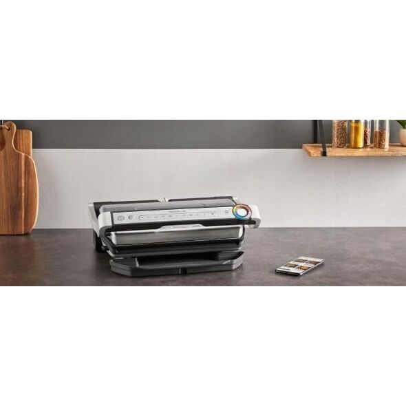 Grill elektryczny Tefal Tefal OptiGrill+ XL GC728D10 inteligentní gril, 9 programů, ukazatel propečení, měření tloušťky, odkapávací nádoba