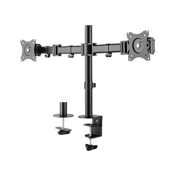 Deltaco Uchwyt biurkowy na 2 monitory 13" - 27" (ARM-0300)