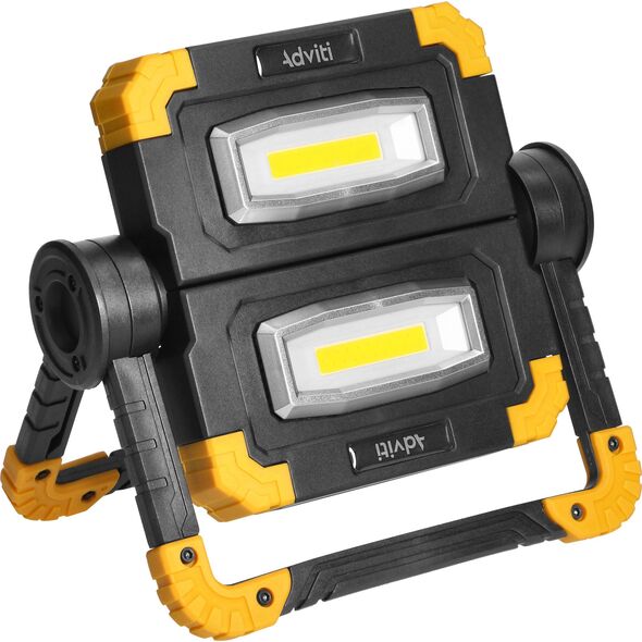 Naświetlacz Orno GEMINIX LED 2x10W, naświetlacz roboczy, przenośny z akumulatorem, 1200lm, IP44, 4000K, 5000mAh