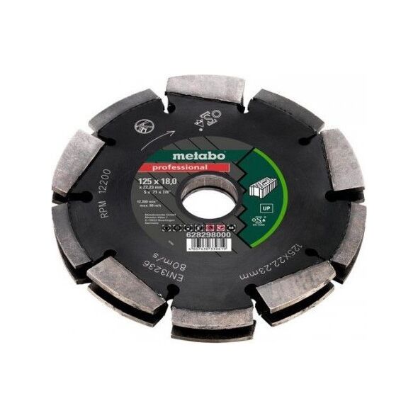 Metabo TARCZA DIAMENTOWA SEGMENTOWA DO BRUZDOWNICY DIA-FS2 125*18MM (1 SZT)