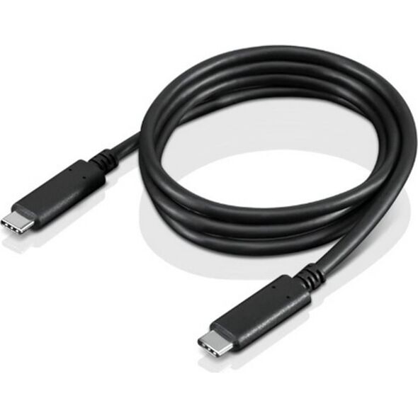Kabel USB Lenovo USB-C - USB-C 1 m Czarny (FRU03X7610)