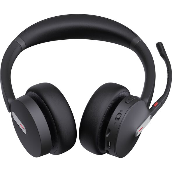Słuchawki Yealink Yealink BH70 Microsoft Teams Zestaw słuchawkowy Bezprzewodowy Opaska na głowę Biuro/centrum telefoniczne Bluetooth Czarny