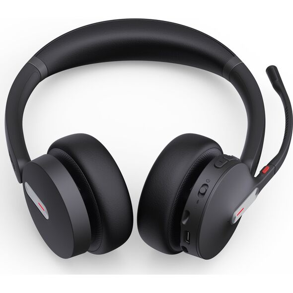 Słuchawki Yealink Yealink BH70 Microsoft Teams Zestaw słuchawkowy Bezprzewodowy Opaska na głowę Biuro/centrum telefoniczne Bluetooth Czarny
