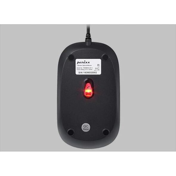 Mysz Perixx Mouse, Perixx PERIMICE-201 P B, optical, PS/2, black