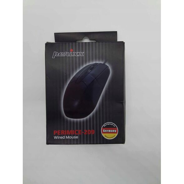 Mysz Perixx Perixx PERIMICE-209, Wired mouse, USB cable, black