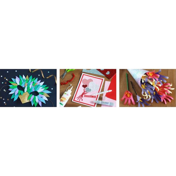 GDD Filc dekoracyjny czerwony 10szt HAPPY COLOR