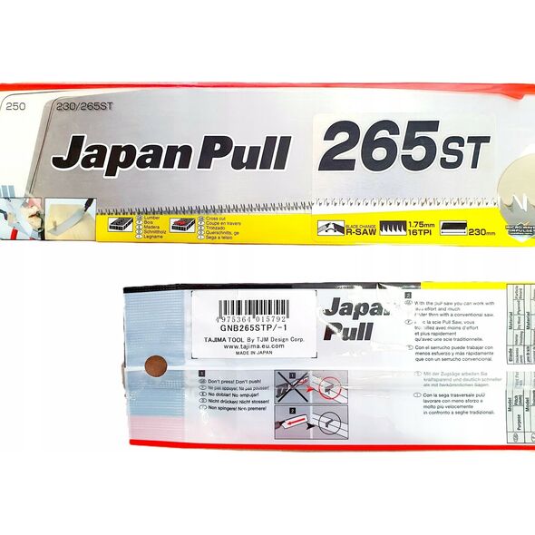 Tajima Tajima Japiniško pjūklo atsarginė geležtė, tiesi, trumpa, ilgis 230 mm