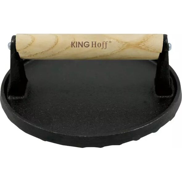 KingHoff PRASKA ŻELIWNA DO MIĘSA BURGERÓW 18 CM KINGHOFF KH-1759