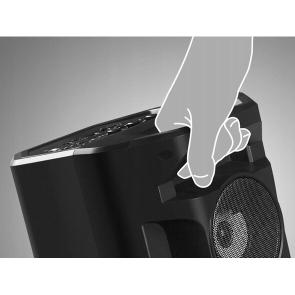 Głośnik Sven SVEN PS-680, juodas, power output 2x32.5W (RMS), TWS, Bluetooth, FM, USB, Micro SD, LED-display, RC, lithium battery, SV-020187