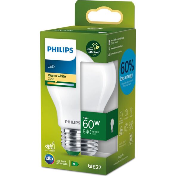 Signify Philips Classic LED-A-Label Lampe 60W E27 matt warmws non-dim