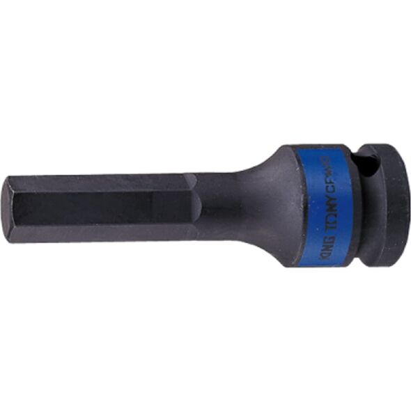 King Tony NASADKA UDAROWA 1/2" Z KOŃCÓWKĄ HEX 10mm x 80mm King Tony