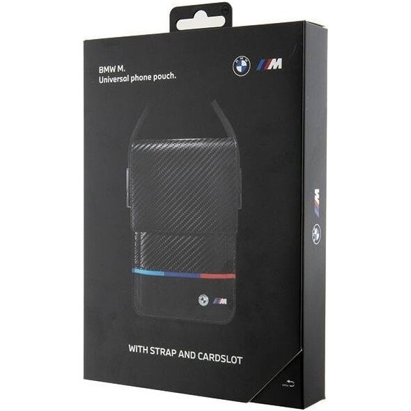 BMW Torebka BMW BMOWBPUCARTCBK Wallet Bag czarny/black Carbon Tricolor Line