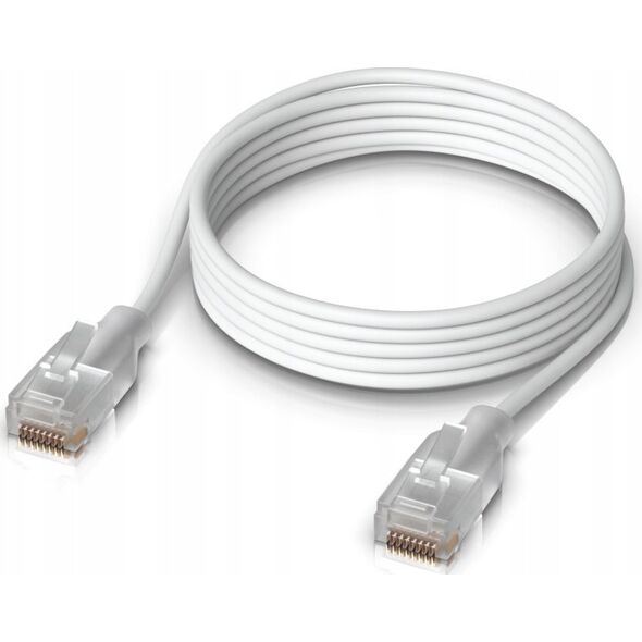 Ubiquiti UACC-Cable-Patch-EL-1M-W kabel sieciowy Półprzezroczysty, Biały Cat6