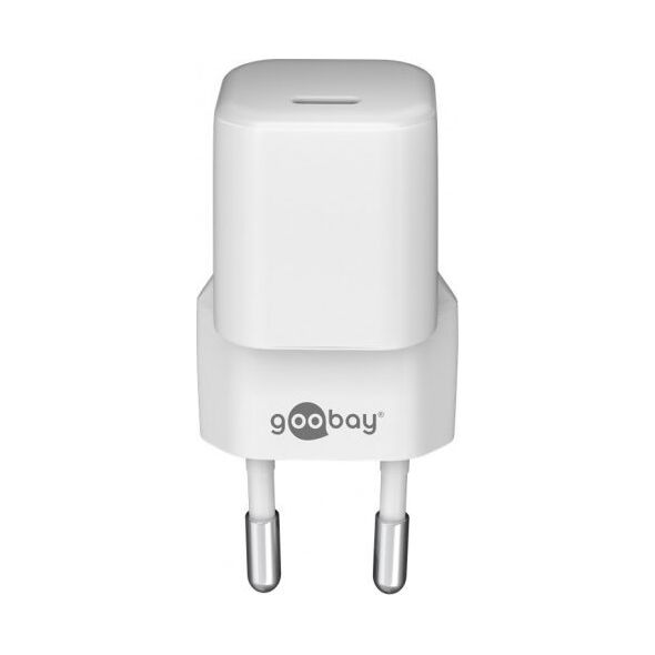 Ładowarka Goobay Ładowarka USB-C PD (Power Delivery) Fast Charger nano (30 W) biała
