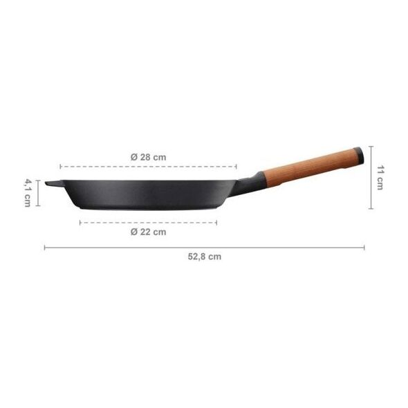 Patelnia Fiskars Norden cast iron pan, 28 cm