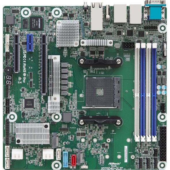 ASRock ASRock Mainboard X570D4U-2L2T/BCM micro-ATX Sockel AM4 Single